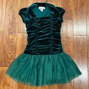 Ruched Velvet Toddler dress
